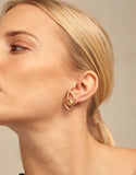 Spanish 925 Silver Stud Earrings Irregular Beads Jewelry