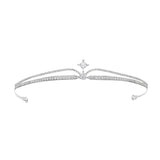 Sparkling Zircon Brides Tiara Rhinestone Pageant Crown Bridal Hairbands