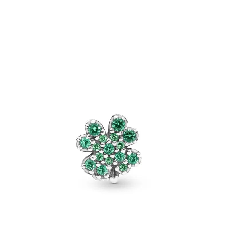 Spring Clover Charm Jewelry Box Necklace