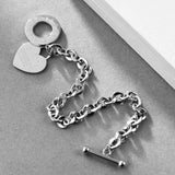 Stainless Steel Love Heart Bracelets For Women Gift