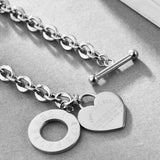 Stainless Steel Love Heart Bracelets For Women Gift