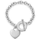 Stainless Steel Love Heart Bracelets For Women Gift