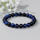 Tiger Eye Beads Bracelet Natural Stone 8mm
