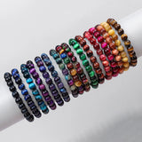 Tiger Eye Beads Bracelet Natural Stone 8mm