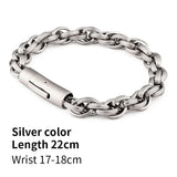 Men's Stainless Steel High Twist Link Bracelet