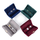 Velvet Pendant Necklace Box Ring Storage Earrings Box