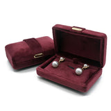 Velvet Pendant Necklace Box Ring Storage Earrings Box