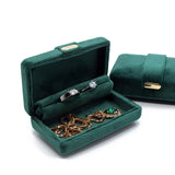 Velvet Pendant Necklace Box Ring Storage Earrings Box