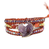 Crystal Quartz Charm Friendship Bracelet for Women