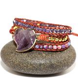 Crystal Quartz Charm Friendship Bracelet for Women