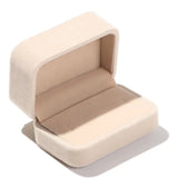 Wedding Square Velvet Double Ring Box