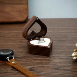 Wedding Heart Shape Jewelry Box Storage Holder Ring Box