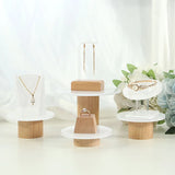 Wooden Bottom Jewelry Organizer Tray Bracelet Necklace Ring Holder Dish