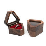 Wooden Case Love Gift Jewelry Box Ring Storage Box