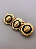Alloy Lion Head Braided Bracelet for Men and Women