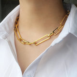 High big chain bracelet and 45cm necklace set, Bangle Friendship Gift