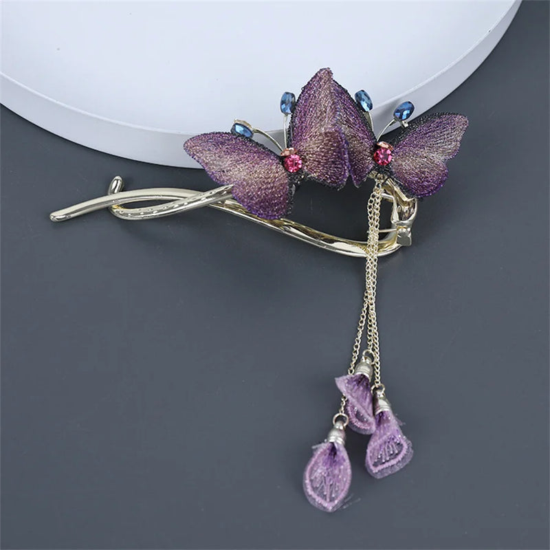 Butterfly Hairpin Shark Clip Hair Accessory