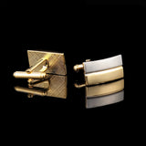 High Copper Double Cufflinks Men's Dress Shirt Sleeve Studs Wedding Accessory
