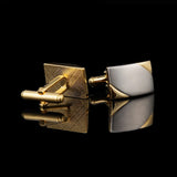 High Copper Double Cufflinks Men's Dress Shirt Sleeve Studs Wedding Accessory