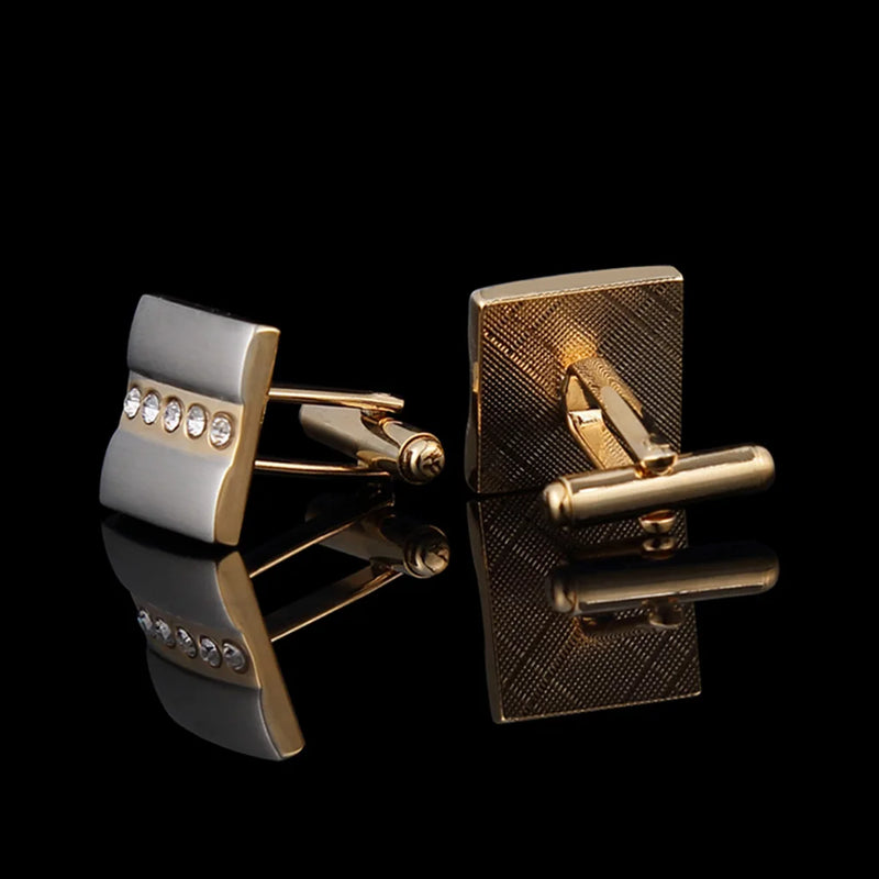 High Copper Double Cufflinks Men's Dress Shirt Sleeve Studs Wedding Accessory