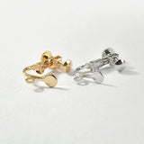 Copper-Plated 18k Real Screw Earring Clips DIY Basic Materials