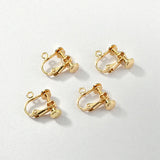 Copper-Plated 18k Real Screw Earring Clips DIY Basic Materials