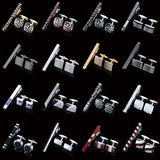 Classic Pattern Tie Bars Cufflink Set - Men's Jewelry