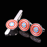Classic Pattern Tie Bars Cufflink Set - Men's Jewelry