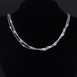 925 Stamp Silver Charms Necklace Women Jewelry Party Wedding