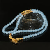 Gold Color Chalcedony Bead Bracelets for Women