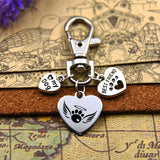Heart Charm Keychain, Pet Loss, Rainbow Bridge, Love My Dog