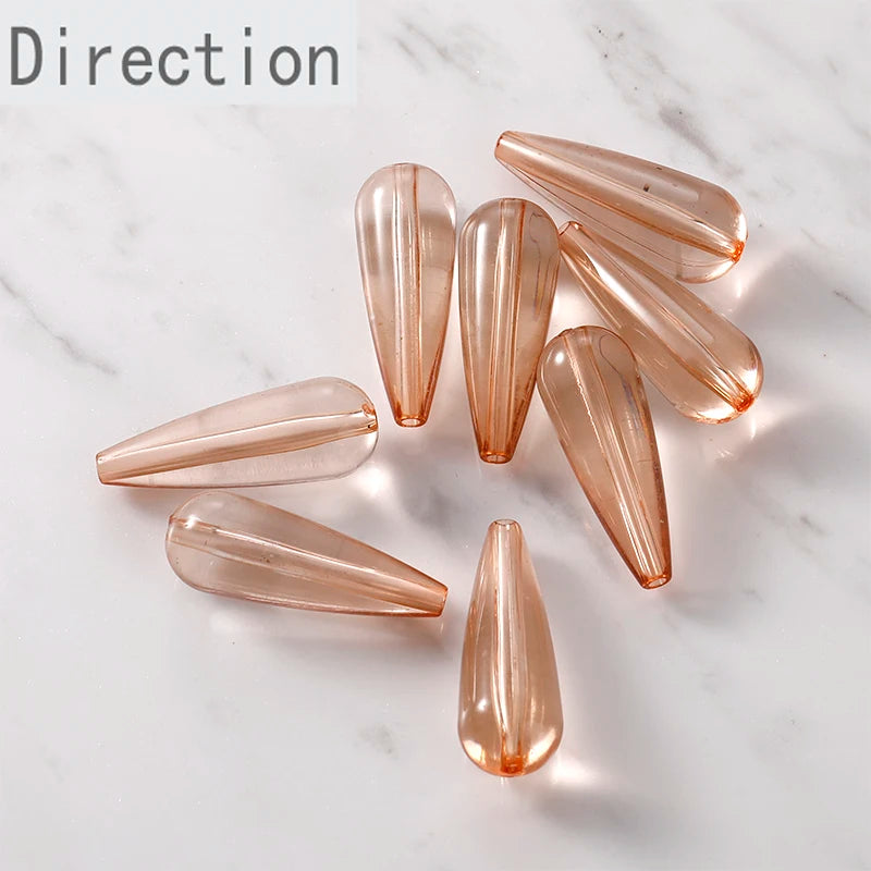 Vintage Resin Water Droplets Ear Accessories Bead