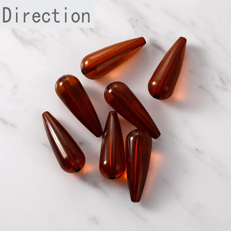 Vintage Resin Water Droplets Ear Accessories Bead