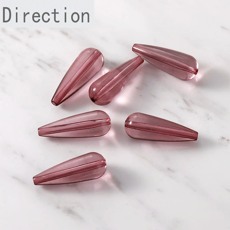 Vintage Resin Water Droplets Ear Accessories Bead