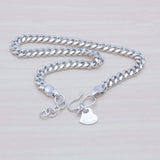 High Man Whip Chain Bracelet Solid 925 Silver For Men & Boys