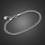 High Man Whip Chain Bracelet Solid 925 Silver For Men & Boys