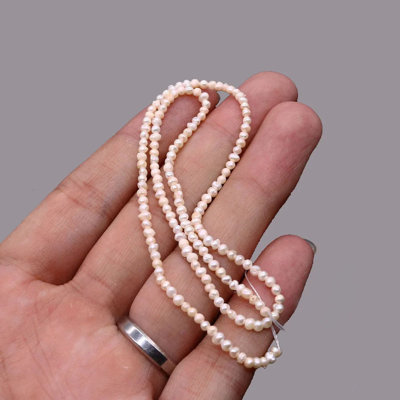 Natural Freshwater Pearls Near Round Loose Beads for DIY Jewelry