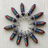7 Chakras Reiki Healing Pendulum Pendants for Jewelry Making