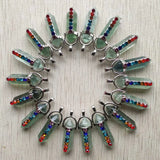 7 Chakras Reiki Healing Pendulum Pendants for Jewelry Making