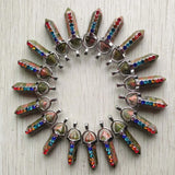 7 Chakras Reiki Healing Pendulum Pendants for Jewelry Making