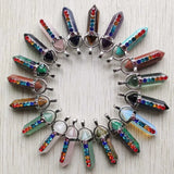 7 Chakras Reiki Healing Pendulum Pendants for Jewelry Making