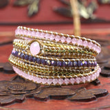 Natural Stone Rope Bracelet Boho Jewelry
