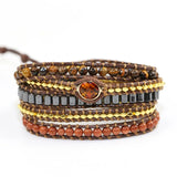 Natural Stone Rope Bracelet Boho Jewelry