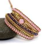 Natural Stone Rope Bracelet Boho Jewelry