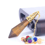 Labradorite Opal Amulet for Dowsing Reiki Healing Crystals Chakra Pendulum