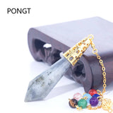 Labradorite Opal Amulet for Dowsing Reiki Healing Crystals Chakra Pendulum