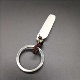 Quartz Crystal KeyChain Pendulum Prism Chakra Healing Jewelry
