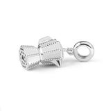 Silver Coffee Axolotl Evil Eye Charm for Women