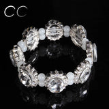 Austrian Crystal Bracelet Bangles for Women Wedding Party