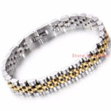 Silver Stainless Steel Watch Band 9.5MM Wide